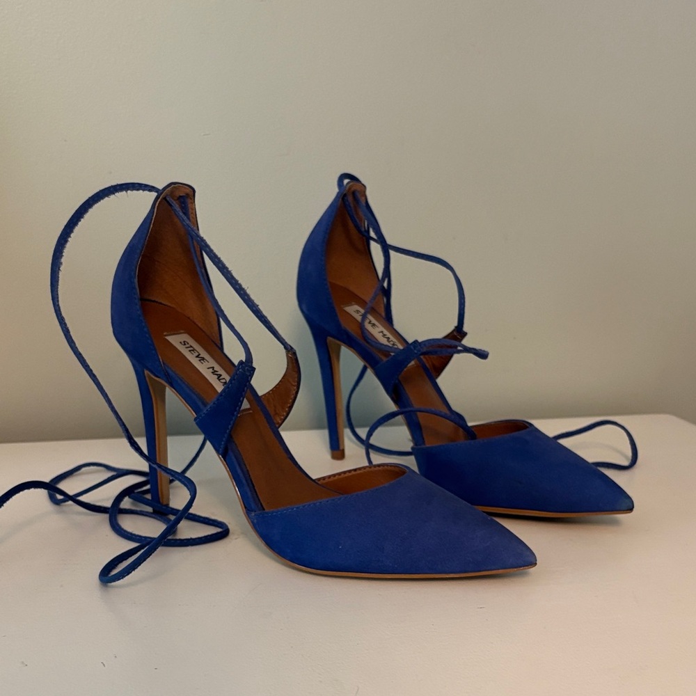 Steve Madden Royal Blue Lace-Up Heels